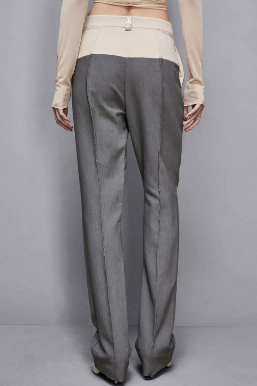 Patrizia Pepe Straight Cut | Anzüge<Color Block-Hose mit hohem Bund