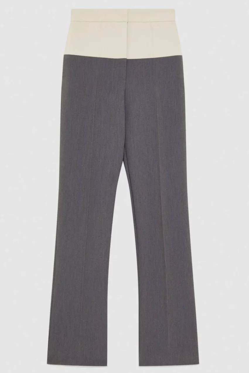 Patrizia Pepe Straight Cut | Anzüge<Color Block-Hose mit hohem Bund