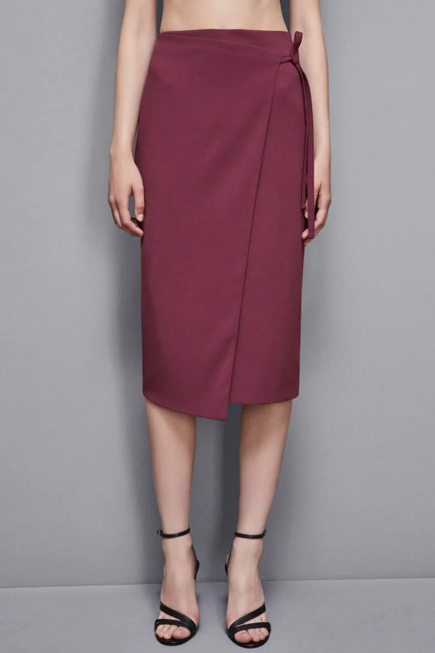 Patrizia Pepe Party Outfits | Midiröcke<Essential Wickelrock aus Krepp