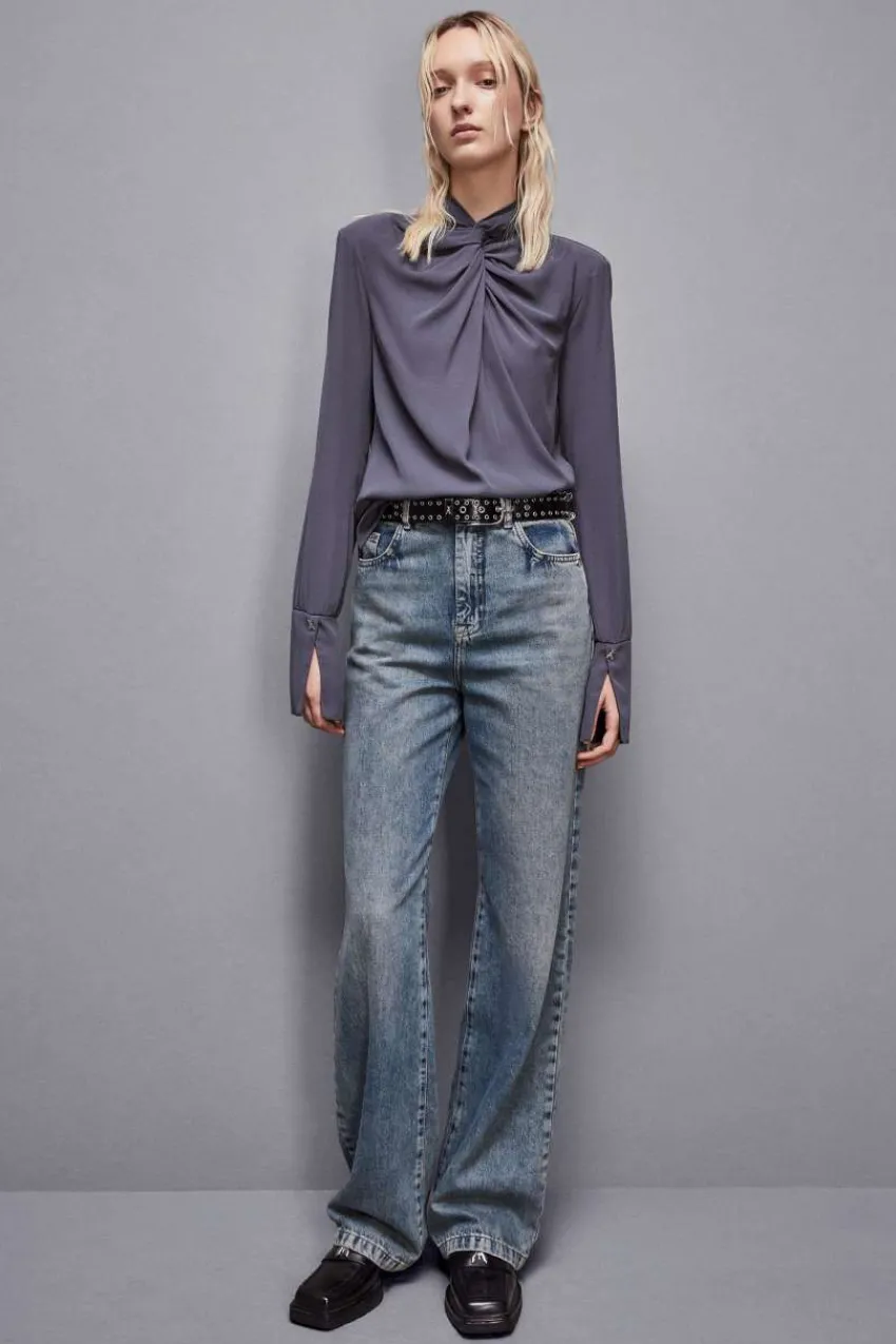 Patrizia Pepe Blusen<„Essential“-Bluse aus Viskose-Twill
