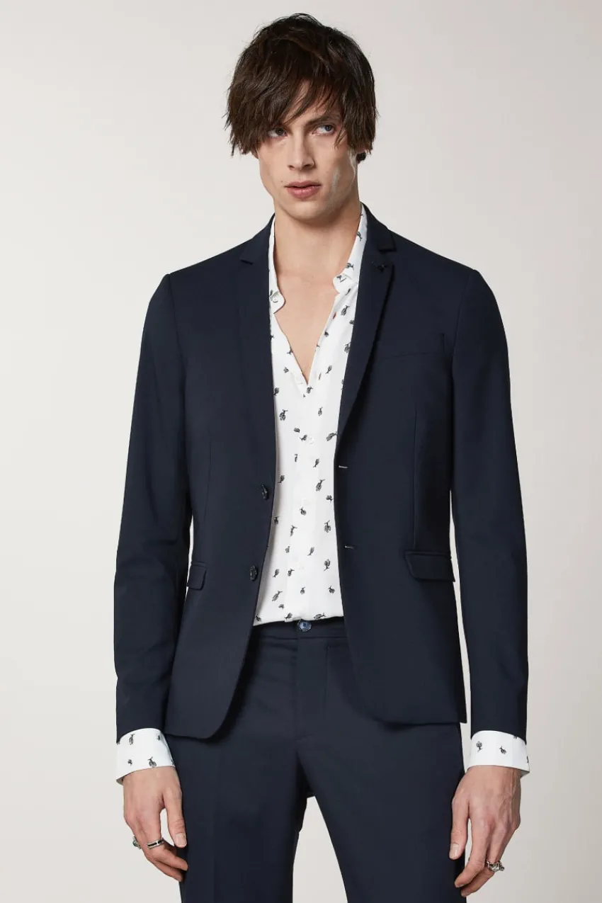Herren Patrizia Pepe Jacken<Gefütterter Blazer aus Polyviskose