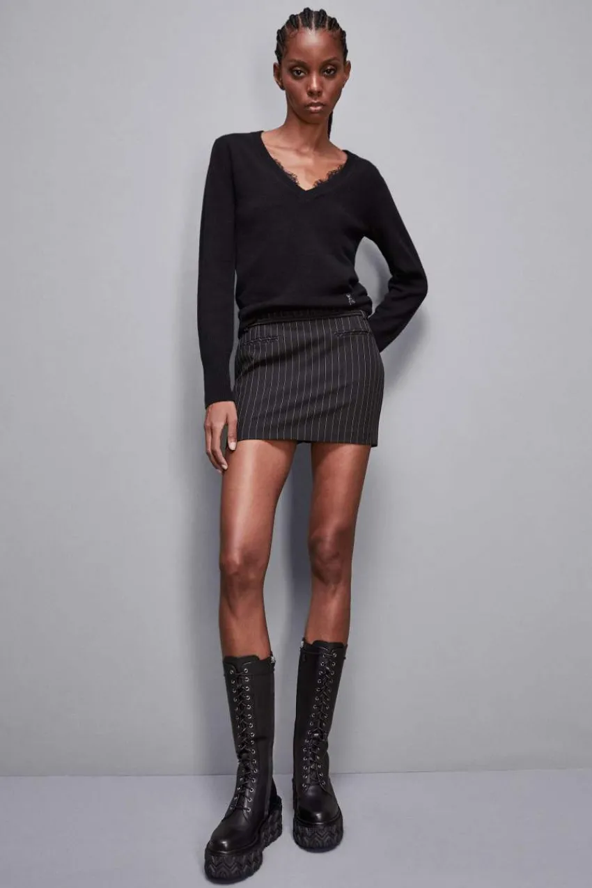 Patrizia Pepe Pullover<Kaschmirpullover mit V-Ausschnitt