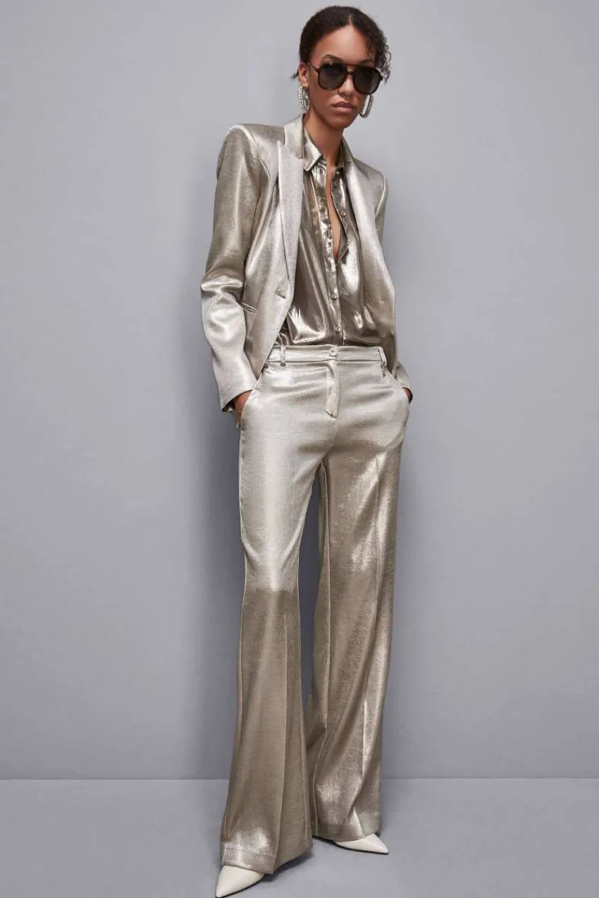 Patrizia Pepe Party Outfits | Festlich & Cocktail<Palazzo-Hose mit niedrigem Bund