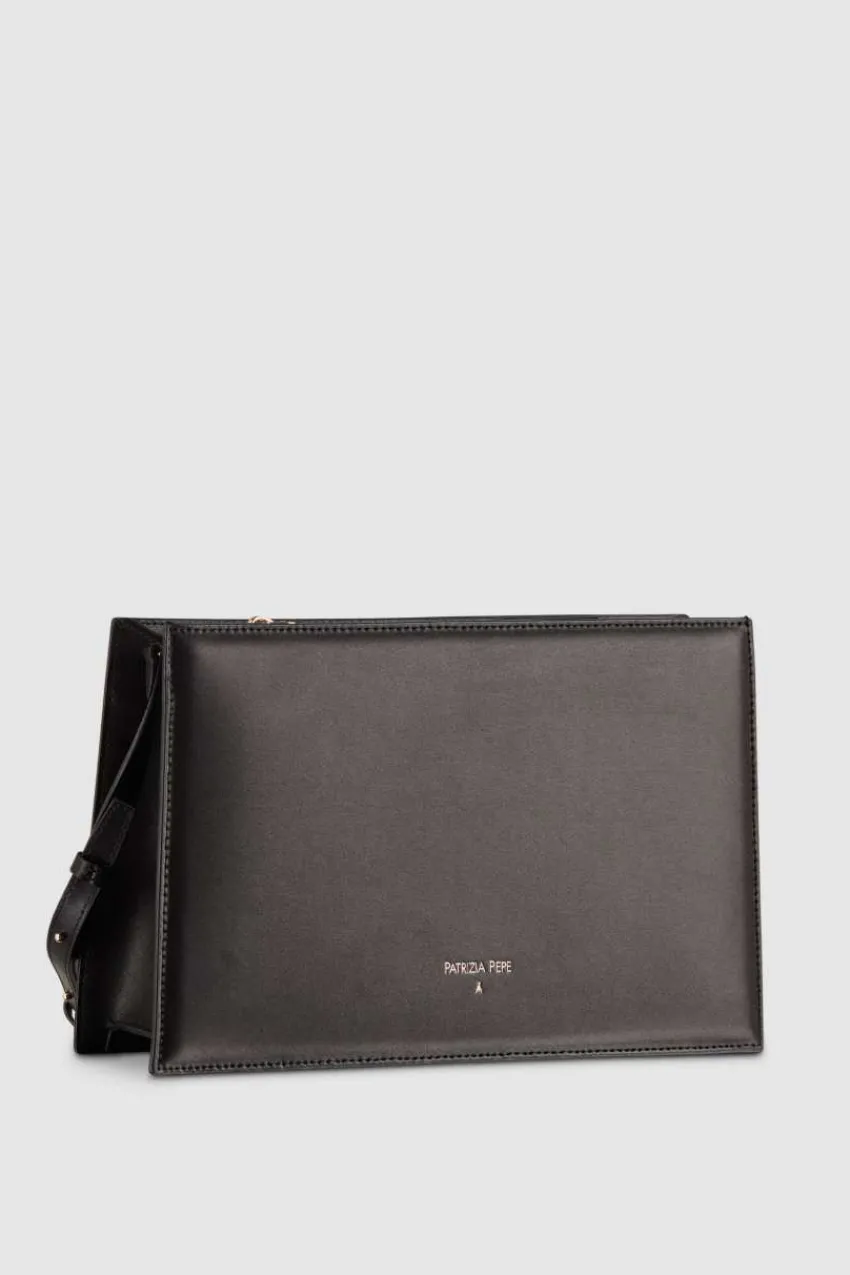 Patrizia Pepe Umhängetaschen<Pocket-Umhängetasche mit Reißverschluss aus Leder