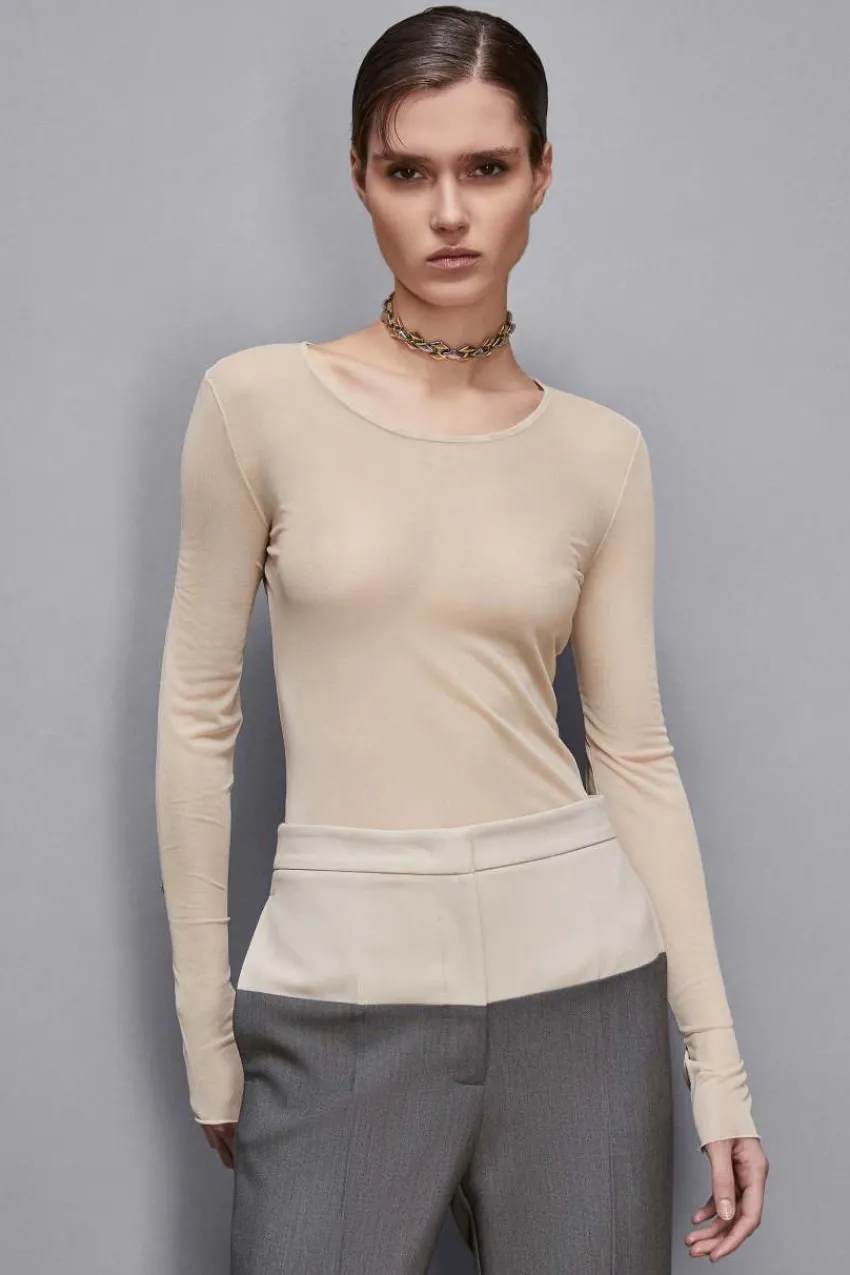Patrizia Pepe Tops<Top „Essential“ aus Tüll